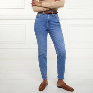 Holland Cooper High Rise Slim Jean, True Indigo